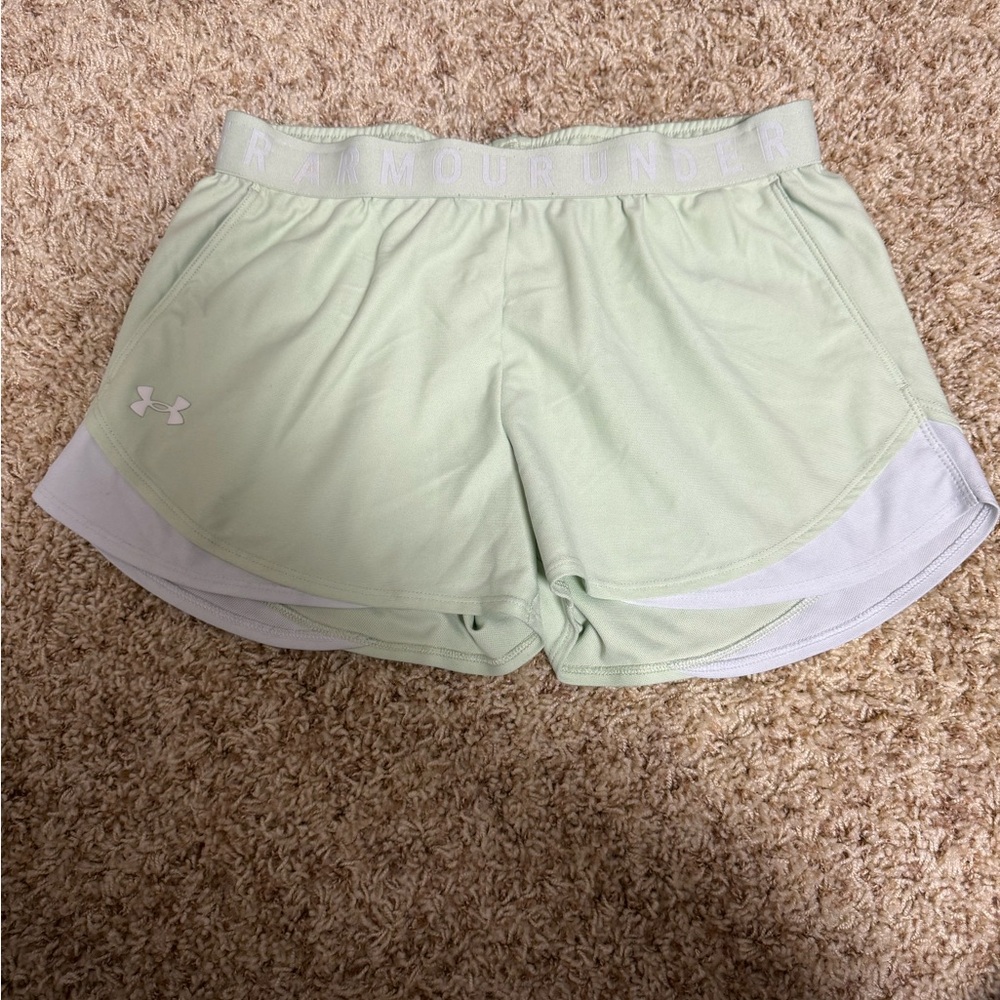 Under Armour Women's Mint Green Athletic Shorts